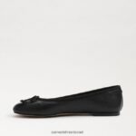 נשים הַנעָלָה Sam Edelman שטוח בלט פליציה לוקס עור שחור 4XL22X284 - Image 4