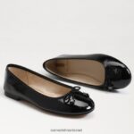 נשים הַנעָלָה Sam Edelman שטוח בלט פליציה לוקס פטנט שחור 4XL22X294 - Image 7