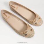 נשים הַנעָלָה Sam Edelman שטוח בלט פליציה לוקס מולטי רפיה טבעית 4XL22X281 - Image 7