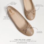 נשים הַנעָלָה Sam Edelman שטוח בלט פליציה לוקס בז' רך 4XL22X283 - Image 7