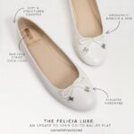 נשים הַנעָלָה Sam Edelman שטוח בלט פליציה לוקס לבן בוהק 4XL22X287 - Image 7