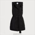 נשים לבוש Sam Edelman אפוד פוך רך קצר שָׁחוֹר 4XL22X1147 - Image 5