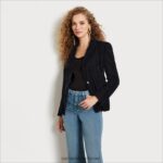 נשים לבוש Sam Edelman בלייזר ברי שָׁחוֹר 4XL22X1295