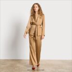 נשים לבוש Sam Edelman בלייזר ליירה שמפניה סאטן 4XL22X1294