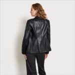 נשים לבוש Sam Edelman בלייזר imogen שוליים שחורים 4XL22X1262 - Image 4