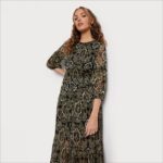 נשים לבוש Sam Edelman היי צוואר מקסי לודן ירוק כהה 4XL22X1159 - Image 2