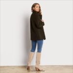 נשים לבוש Sam Edelman ז'קט צמר טווס ירוק צבאי 4XL22X1157 - Image 3