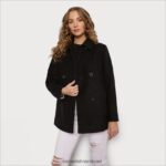 נשים לבוש Sam Edelman ז'קט צמר טווס שָׁחוֹר 4XL22X1158 - Image 2