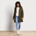 נשים לבוש Sam Edelman ז'קט קווילט זית טוסקנה 4XL22X1264