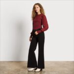 נשים לבוש Sam Edelman חולצה ג'וליאנית עם שרוולים ארוכים חום מטורף 4XL22X1269 - Image 2