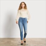 נשים לבוש Sam Edelman חולצה ג'וליאנית עם שרוולים ארוכים גרדניה 4XL22X1270