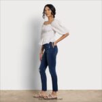 נשים לבוש Sam Edelman חלק עליון אחו עם שרוול ארוך לבן 4XL22X1173 - Image 2