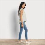 נשים לבוש Sam Edelman חלק עליון עם שרוולים קצרים גרדניה 4XL22X1175 - Image 2