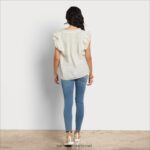 נשים לבוש Sam Edelman חלק עליון עם שרוולים קצרים גרדניה 4XL22X1175 - Image 4