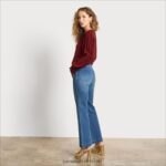 נשים לבוש Sam Edelman טופ וריק עם שרוול ארוך חום מטורף 4XL22X1248 - Image 4