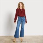 נשים לבוש Sam Edelman טופ וריק עם שרוול ארוך חום מטורף 4XL22X1248