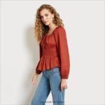 נשים לבוש Sam Edelman טופ סיליאן עם שרוול ארוך עוּגיִוֹת זַנגבִיל 4XL22X1261 - Image 2