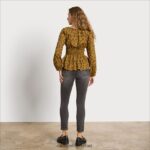 נשים לבוש Sam Edelman טופ סיליאן עם שרוול ארוך שמן זית 4XL22X1290 - Image 4