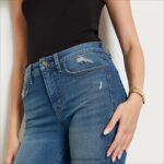 נשים לבוש Sam Edelman מכנס ישר דק בקומה גבוהה קו החוף 4XL22X1255 - Image 3