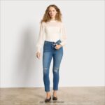 נשים לבוש Sam Edelman מכנס ישר דק בקומה גבוהה נסיעת אוקיינוס 4XL22X1229