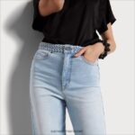 נשים לבוש Sam Edelman מכנס רגליים רחב קומה גבוהה קודי זָרוּעַ כּוֹכָבִים 4XL22X1215 - Image 2