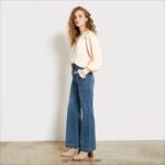 נשים לבוש Sam Edelman מכנס רגליים רחב קומה גבוהה זומה 4XL22X1230 - Image 2