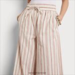 נשים לבוש Sam Edelman מכנס רך Carrie פס לבן 4XL22X1071 - Image 2