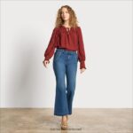 נשים לבוש Sam Edelman מכנסי התלקחות גבוהים ריקוד ירח 4XL22X1224
