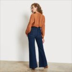 נשים לבוש Sam Edelman מכנסי מכנסיים גבוהים בקומה גבוהה אטלנטי 4XL22X1250 - Image 4