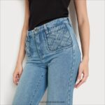 נשים לבוש Sam Edelman מכנסי מכנסיים עם כיס בגזרה גבוהה צַפצָפָה רַעֲדָנִית 4XL22X1227 - Image 3