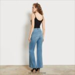 נשים לבוש Sam Edelman מכנסי מכנסיים עם כיס בגזרה גבוהה צַפצָפָה רַעֲדָנִית 4XL22X1227 - Image 4