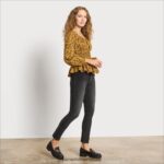 נשים לבוש Sam Edelman מכנסי סקיני בגזרה גבוהה אַפְלוּלִית 4XL22X1272 - Image 2