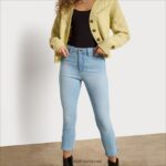 נשים לבוש Sam Edelman מכנסי קרסול דק בגזרה גבוהה קַרחוֹן 4XL22X1258 - Image 3