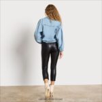 נשים לבוש Sam Edelman מכנסי קרסול דק בגזרה גבוהה רמיקס אשד 4XL22X1259 - Image 4
