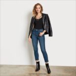 נשים לבוש Sam Edelman מכנסי קרסול דק בגזרה גבוהה חי ב 4XL22X1298