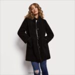 נשים לבוש Sam Edelman מעיל טדי שָׁחוֹר 4XL22X1162