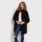 נשים לבוש Sam Edelman מעיל טדי שָׁחוֹר 4XL22X1162 - Image 3