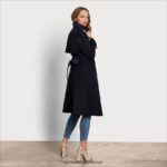 נשים לבוש Sam Edelman מעיל טרנץ' חגורה חיל הים 4XL22X1191 - Image 2