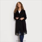 נשים לבוש Sam Edelman מעיל צמר חד חזה שָׁחוֹר 4XL22X1163