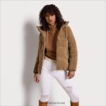 נשים לבוש Sam Edelman נפח צווארון כרית גָמָל 4XL22X1140