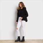 נשים לבוש Sam Edelman נפח צווארון כרית שָׁחוֹר 4XL22X1123 - Image 2