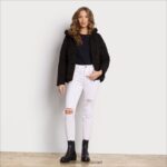 נשים לבוש Sam Edelman נפח צווארון כרית שָׁחוֹר 4XL22X1123