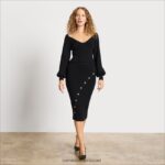 נשים לבוש Sam Edelman סוודר קאריסה שָׁחוֹר 4XL22X1288
