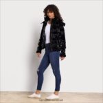 נשים לבוש Sam Edelman פחזנית קצרה עם ברדס שָׁחוֹר 4XL22X1134 - Image 2