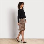 נשים לבוש Sam Edelman שמלת מידי סריג קאמי עם שרוול ארוך נָמֵר 4XL22X1138 - Image 4