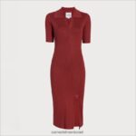 נשים לבוש Sam Edelman שמלת מידי עם צווארון תפוז 4XL22X1143 - Image 4