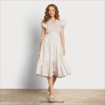 נשים לבוש Sam Edelman שמלת מידי קנה גרדניה 4XL22X1101
