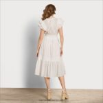 נשים לבוש Sam Edelman שמלת מידי קנה גרדניה 4XL22X1101 - Image 4