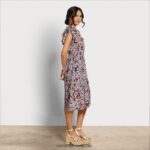 נשים לבוש Sam Edelman שמלת מידי קנה כחול פרחוני 4XL22X1100 - Image 2