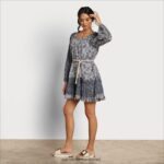 נשים לבוש Sam Edelman שמלת מיני rainey כחול פרחוני 4XL22X1204 - Image 2